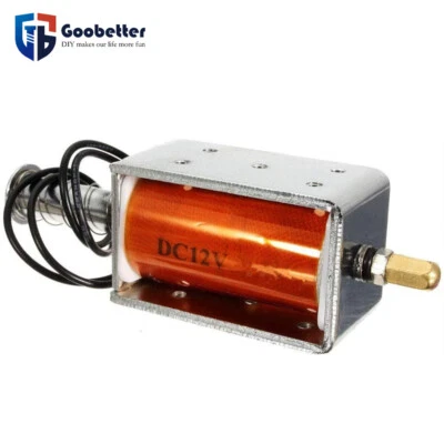 DC 12V/24V Stroke Push-Pull Through Micro Spring Solenoid Magnet Electromagnet - Image 1 of 4