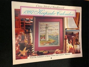 12 Cross Stitch & Needlework Charts in 1997 Keepsake Calendar BH&G Publisher - Picture 1 of 1
