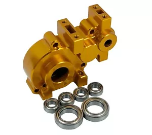 Aluminum Transmission Case Gold For Team Associated RC10GT 7661 Dhawk Racing - Picture 1 of 6