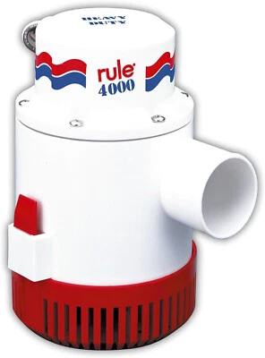 DEFECTIVE other see details  Rule 56D24 Bilge Pump 4000 GPH 24 VOLT Disc G3D - Изображение 1 из 4