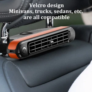 Car Back Seat Rear Headrest Fan 3 Speed USB Air Cooling Fan Adjustable Speeds - Picture 1 of 24