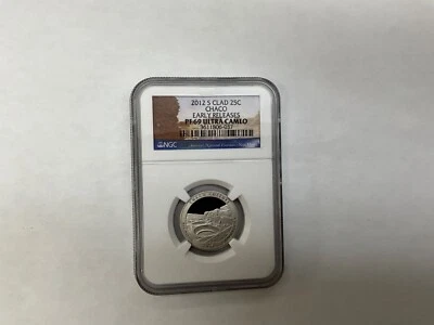 2012 S SILVER QUARTER 25C CHACO NGC PF 69 ULTRA CAMEO - Image 1 of 2
