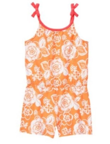 NWT Gymboree Summer EVERYDAY FAVORITES Romper One Piece Cotton Jersey Girl 4 6 8 - Image 1 of 1