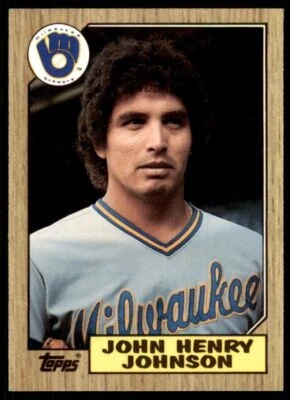1987 Topps Tiffany John Henry Johnson Baseball Cards #377 - Image 1 of 2