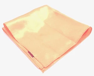 $95 Bloomingdales Mens Classic Handkerchief Orange Solid Dress Pocket Square - Picture 1 of 4