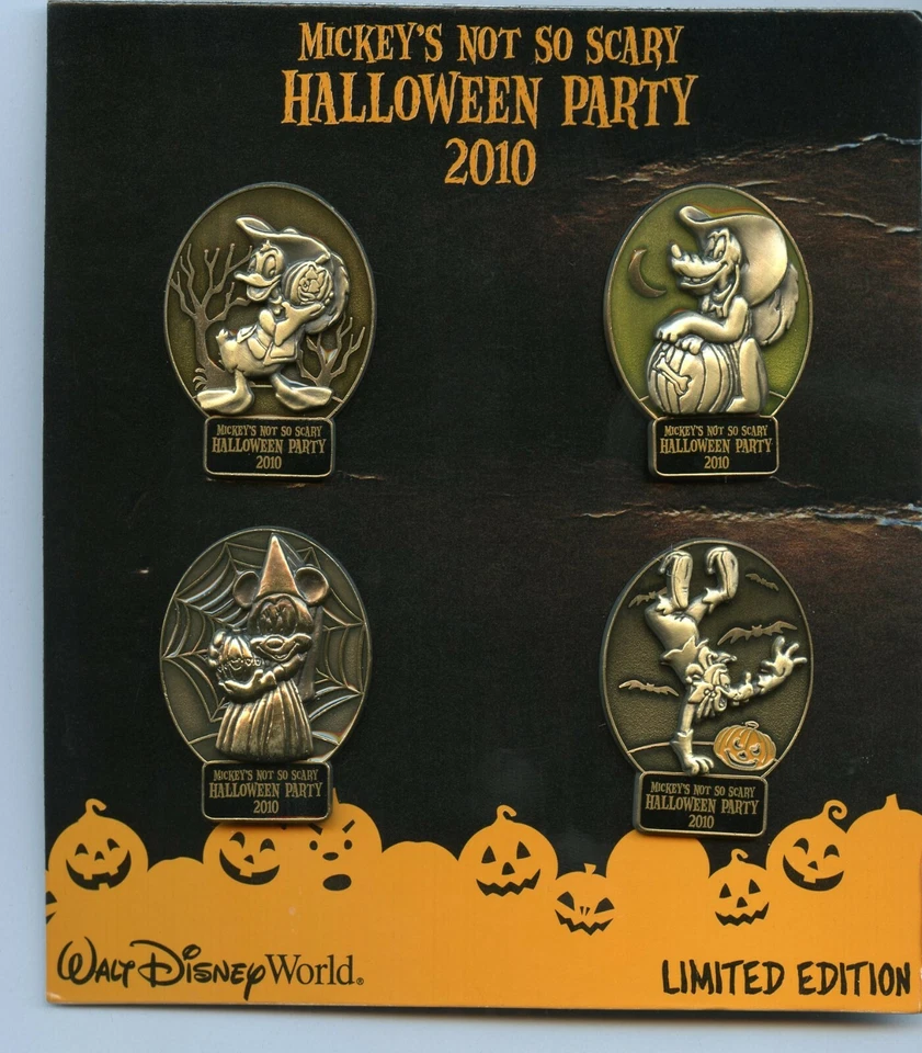 Набор булавок Disney Not So Scary Halloween Party Donald Minnie Goofy Pluto LE 750 - Изображение 1 из 1