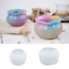 Fish Tank Candle Jar Silicone Mold DIY Succulent Flower Pot Vase Plaster Mo YIUK