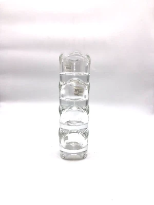 IKEA VÄSNÄS Set of 4 Clear Glass Wavy Tealight Holders Stackable Minimalist 🕯️ - Image 1 of 4