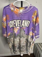 Vintage Cleveland AOP Shirt  Size L 100% Cotton Super Accord Very Rare!