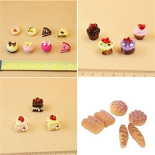 1:12 Dolls House Miniature Kitchen Food Accessories Cake Dessert Bread Board Set