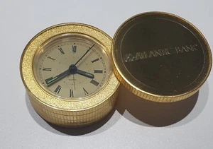 Vintage Desk Shelf Clock Brass - Picture 1 of 5