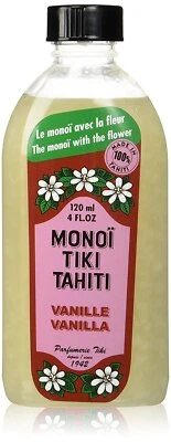 Monoi Tiare Coconut Oil Vanilla – 4 oz Nourishing Body and Hair Oil - Image 1 of 4