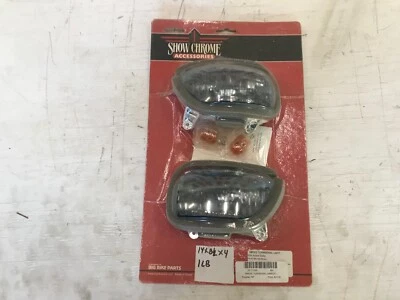 B5A Show Chrome Turn Signal Mirror Lights Smoke 52-733SK - Image 1 of 4