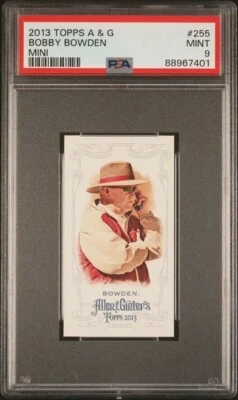 BOBBY BOWDEN 2013 TOPPS A & G MINI #255 PSA 9 MINT - Image 1 of 2
