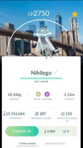 Non Shiny Nihilego background New York Go Fest 2024 ✨Pokemon Trade✨ - Picture 1 of 1