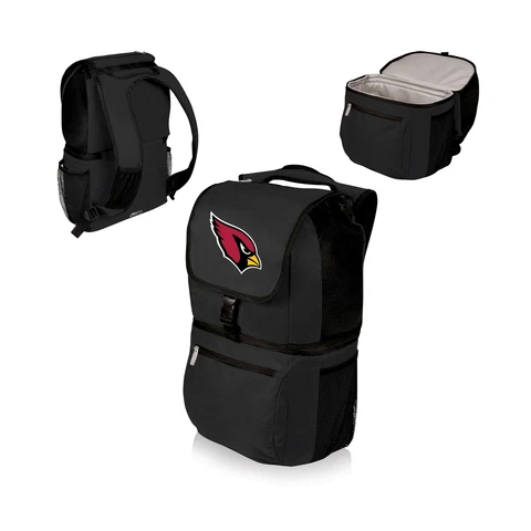 PICNIC TIME NFL Unisex-Adult NFL Zuma Backpack Cooler Arizona Cardinals Black Cover