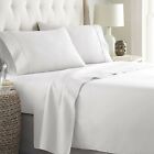 Cal King Size 100% Cotton 1000 Count Comfort 4 Piece Waterbed Sheet Set Solid