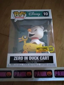 Funko Pop Nightmare Before Christmas Zero in Duck Cart #10 - Hot Topic Exclusive - Picture 1 of 4