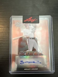 2022 Leaf Trinity Baseball Brady House Orange Steel Auto 1/5