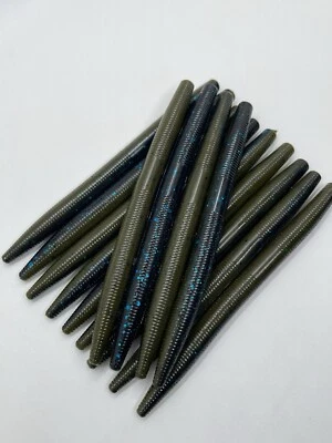 WACKY BAITS 50ct 5 inch SENKOS Style soft Plastic Bass Fishing Lures Worms Pro Stickbaits