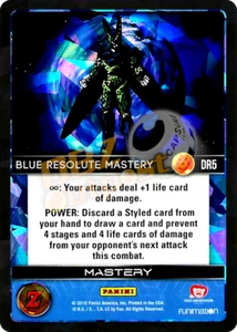 DBZ Dragon Ball Z TCG Panini Awakening DR5 Blue Resolute Mastery Booster Foil - Picture 1 of 1