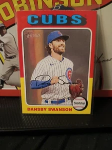 2024 Topps Heritage Dansby Swanson Chicago Cubs #457 - Picture 1 of 2