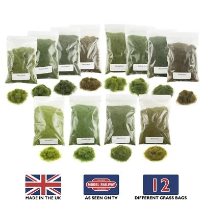 WWSCENICS WWS Four Seasons Static Grass Kit – Model Railway Wargame Scenery Diorama