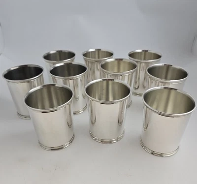 Juego de 10 tazas de julepe Reed & Barton Sterling Mint Ronald Reagan RWR Foto 1 de 4