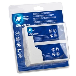 AF Ultraclene Wet and Dry Keyboard Cleaning Wipes - 10 Wipes and Tool - Afbeelding 1 van 6
