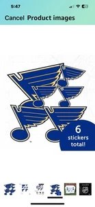 Desert Cactus St Louis Blues Sticker NHL Team Vinyl Decal Laptop Water Bottle - Picture 1 of 5