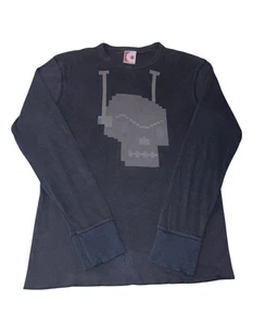 Gama Go Deathbot Langarmshirt Herren XS Skater Bike Y2K schwarz Grunge Roboter - Bild 1 von 10