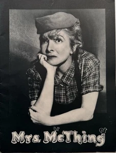 Mrs. McThing Souvenir Program Helen Hayes & Jules Munshin – Very Good Condition - Picture 1 of 4