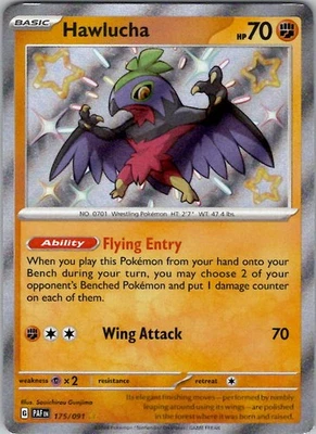 Hawlucha SV: Paldean Fates 175/091 Holo NM - Image 1 of 2