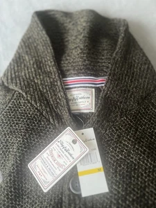 Flag & Anthem Herren 1/4 Knopfleiste 100 % Baumwolle Kapuzenpullover schwarz, Größe Medium - Bild 1 von 11