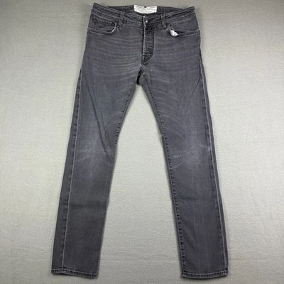 Pantalones de mezclilla de lujo Jacob Cohen 688 hechos a mano de algodón elástico talla 34x32 Foto 1 de 4