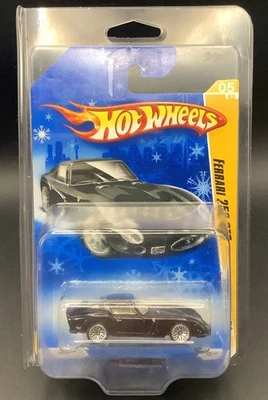 Hot Wheels 1962 Ferrari 250 GTO Black 2009 Models Series Snowflake Card - Image 1 of 3