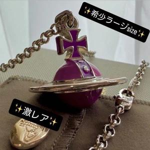 Collar Vivienne Westwood Orbe Grande Tamaño Raro Usado Cadena Gota Joyería - Imagen 1 de 12