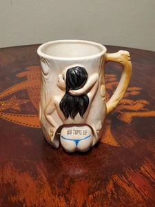 Rare/Vintage PATENT TT SPENCERS Naughty Nodder Bottoms Up Mug Woman - Bild 1 von 6
