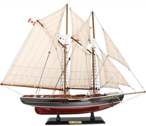 26" Sailboat Model Sailing Yacht Bluenose Schooner Ship Scale Replica Nautical - Picture 1 of 5