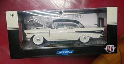 2025 M2 Machines. White /Black top 1957 Chevrolet 210 Hardtop R132 (The Two-Ten) - Image 1 of 4