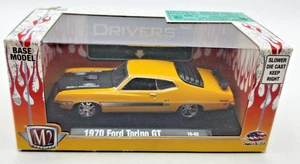2010 1:64 M2 Machines 1970 Ford Torino GT Yellow & Black - Picture 1 of 6