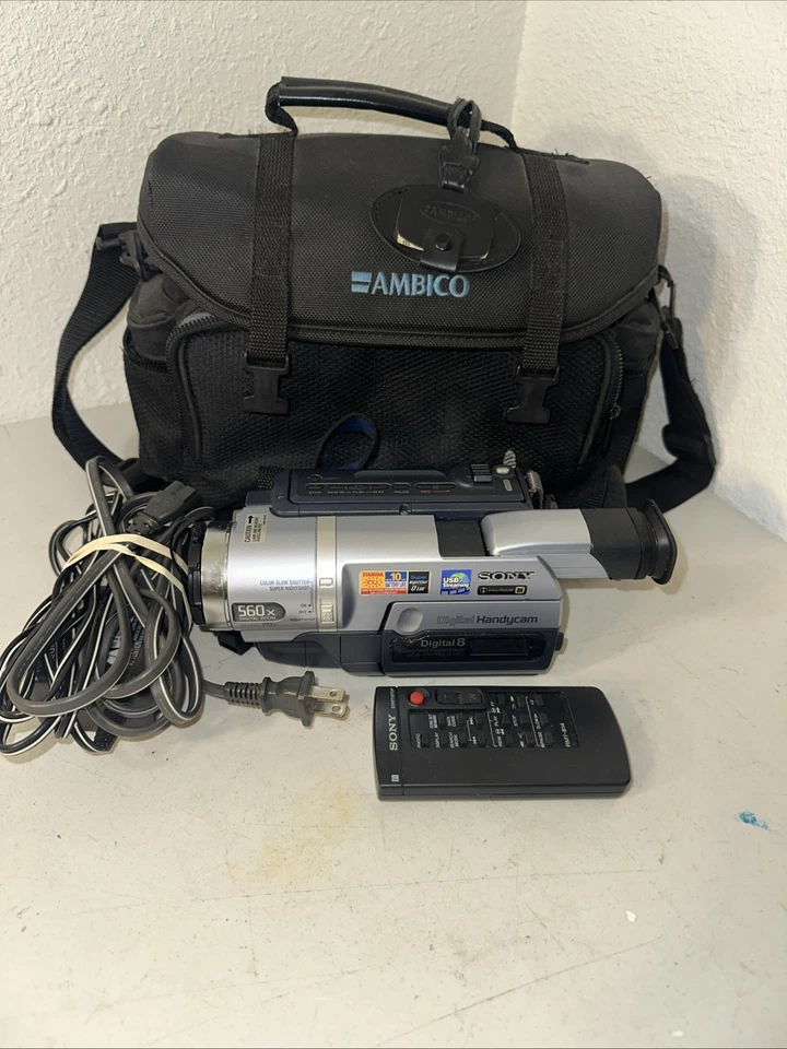 Sony DCR-TRV140 Digital 8 Disparo Estable Cámara Práctica Probada Funcionando Foto 1 de 4