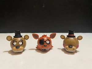 Lote de 3 figuras de vinilo Freddy & Foxy de Five Nights at Freddy's FNAF Mymoji - Imagen 1 de 5