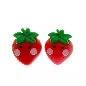 Cute Fruit & Vegetable Stud Earrings Kawaii Party Kitsch Funky Gift - Picture 1 of 12