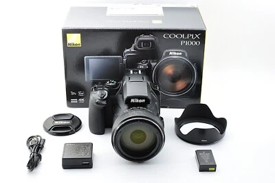 Cámara digital Nikon Coolpix P1000 funciona muy bien [CASI COMO NUEVA] de JPN P1475A Foto 1 de 4