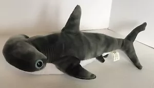 K & M 2003 Plüschtier Stofftier Hammerkopf Hai realistisch 16 Zoll lang EUC Shark Week - Bild 1 von 8