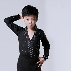 Boy Dance Shirt Pants Trousers Top Ballroom Costume Modern Salsa Latin Tango Set - Picture 1 of 15
