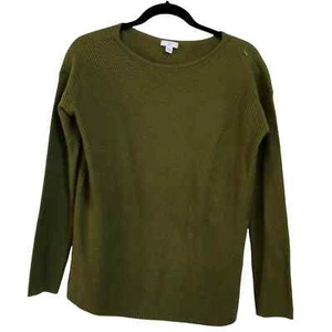J. Jill women’s xs olive green ribbed sweater - Picture 1 of 10