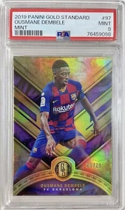2019 Panini Gold Standard Soccer Ousmane Dembele 9/19 PSA 9 Pop 1 of 2 None High - Picture 1 of 2