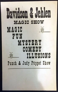 Original Davidson & Jehlen Window Card - Picture 1 of 1